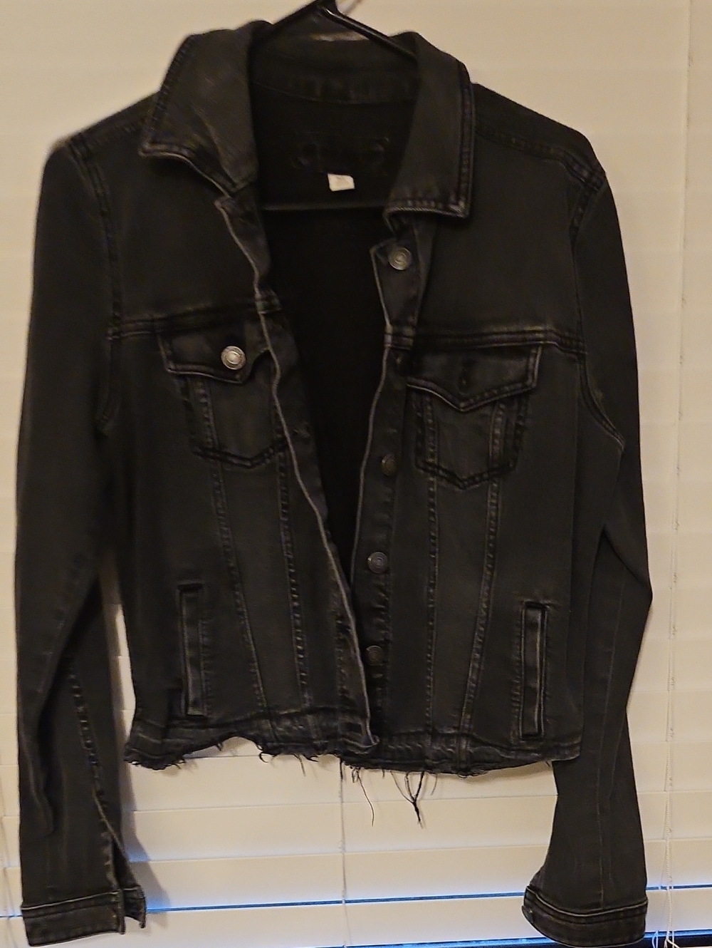 Maurices Black Denim Trucker Jacket - Women